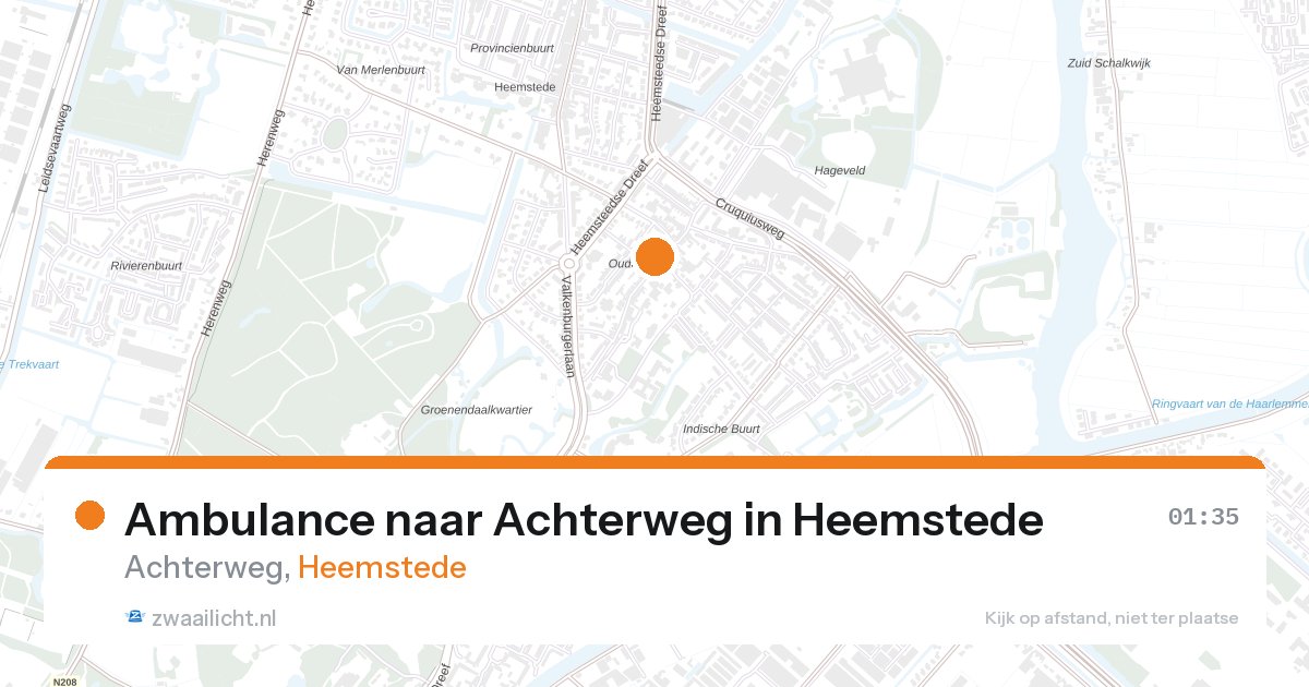 Ambulance naar Achterweg in Heemstede — 26 aug 2026