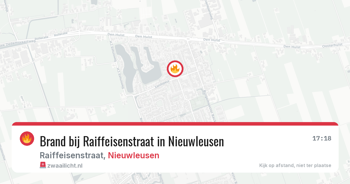 Brand bij Raiffeisenstraat in Nieuwleusen — 28 jul 2026