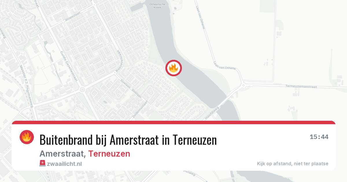 Buitenbrand bij Amerstraat in Terneuzen — 20 apr 2026