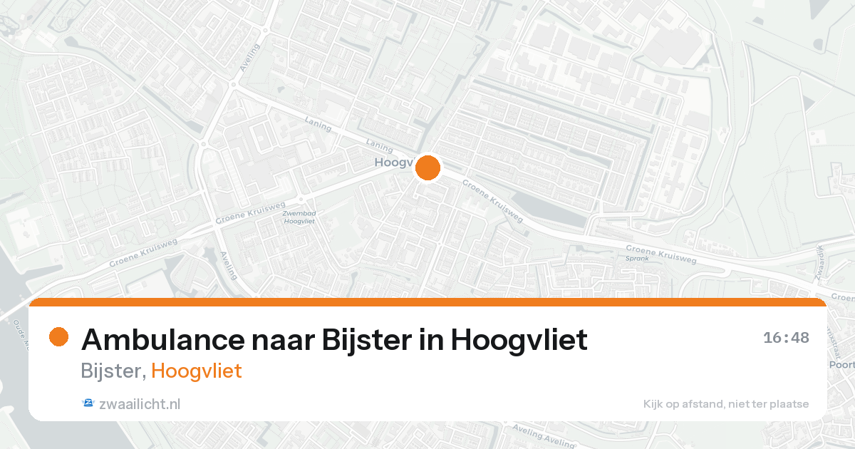 Ambulance naar Bijster in Hoogvliet — 24 aug 2026