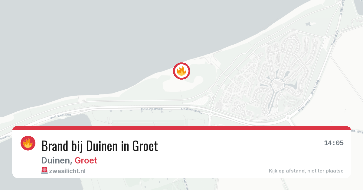 Brand bij Duinen in Groet — 26 mei 2026