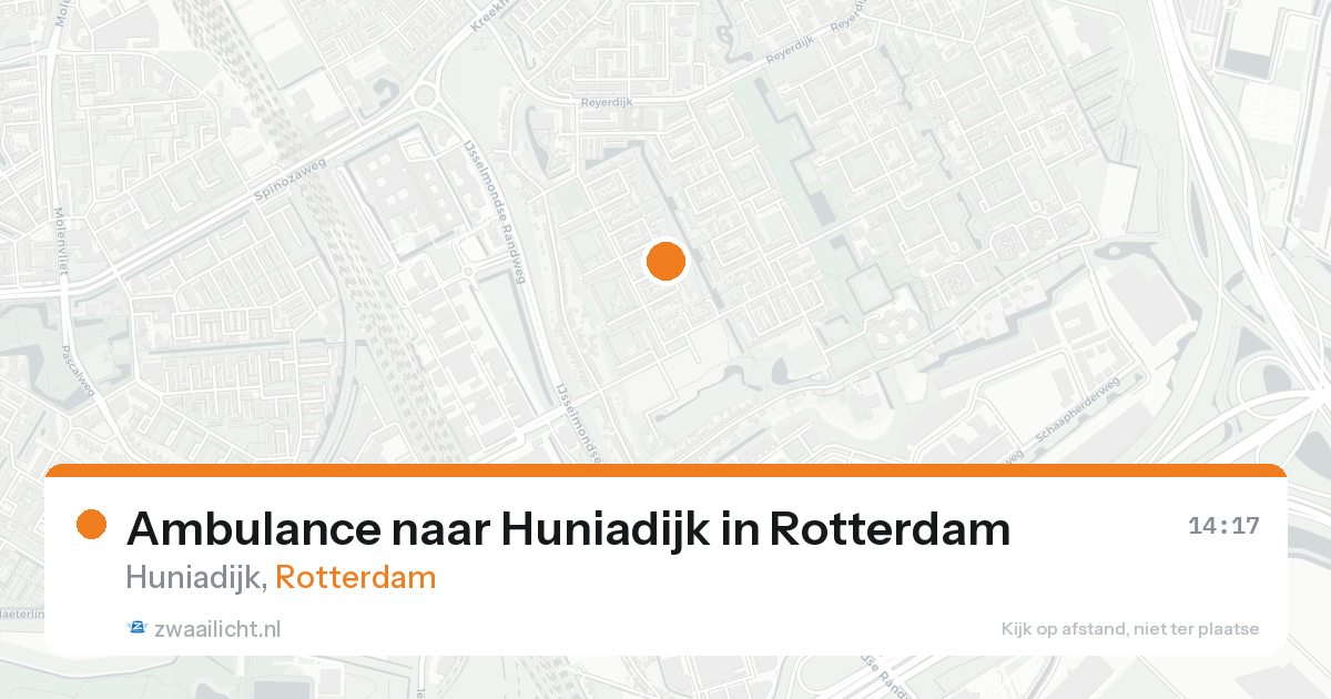 Ambulance naar Huniadijk in Rotterdam — 1 jul 2026