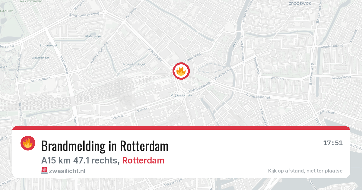 Brandmelding in Rotterdam — 2 aug 2026