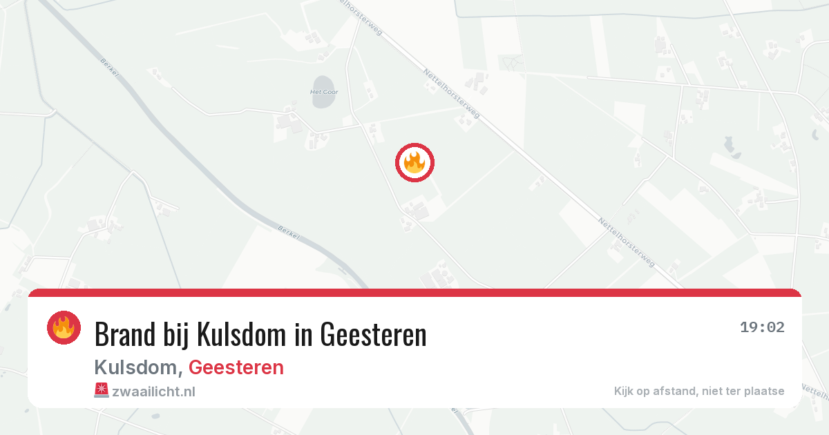 Brand bij Kulsdom in Geesteren — 28 jul 2026