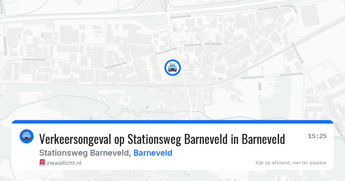 Verkeersongeval op Stationsweg Barneveld in Barneveld — 6 jun 2026