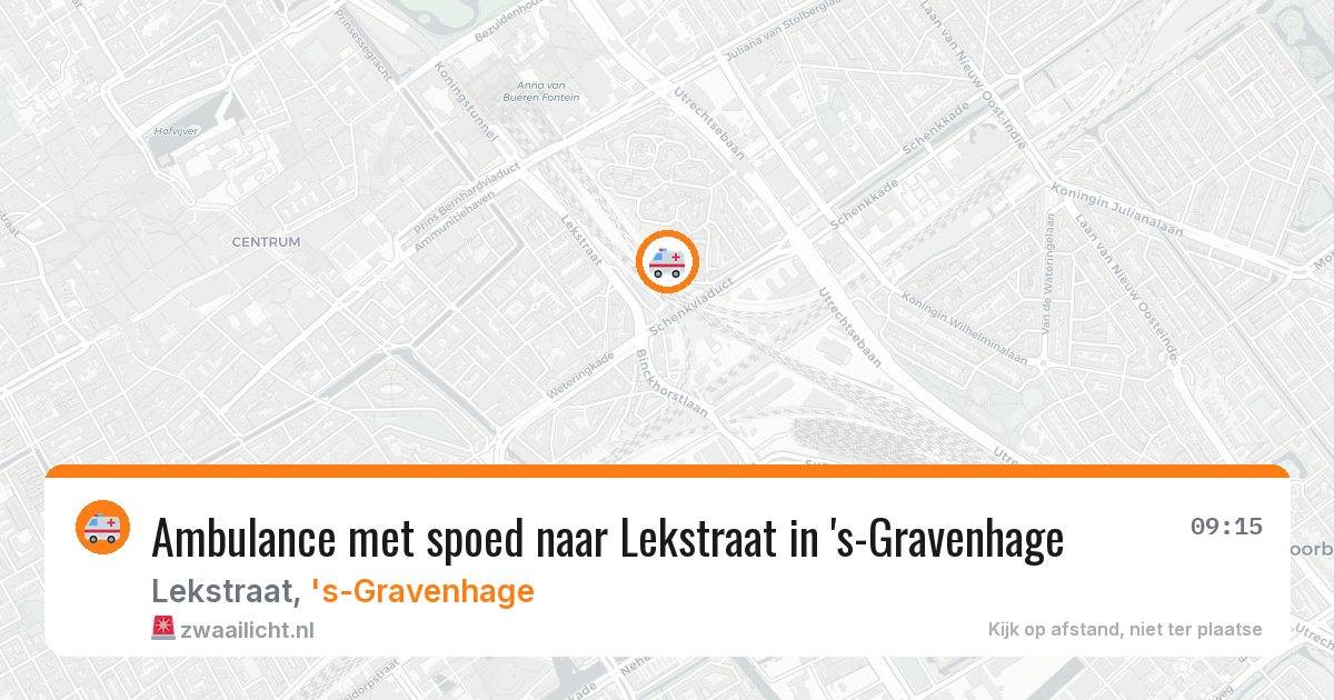 Ambulance met spoed naar Lekstraat in 's-Gravenhage — 30 mrt 2026