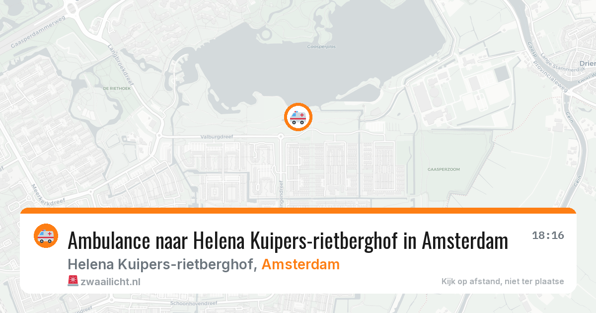 Ambulance naar Helena Kuipers-rietberghof in Amsterdam — 5 mei 2026