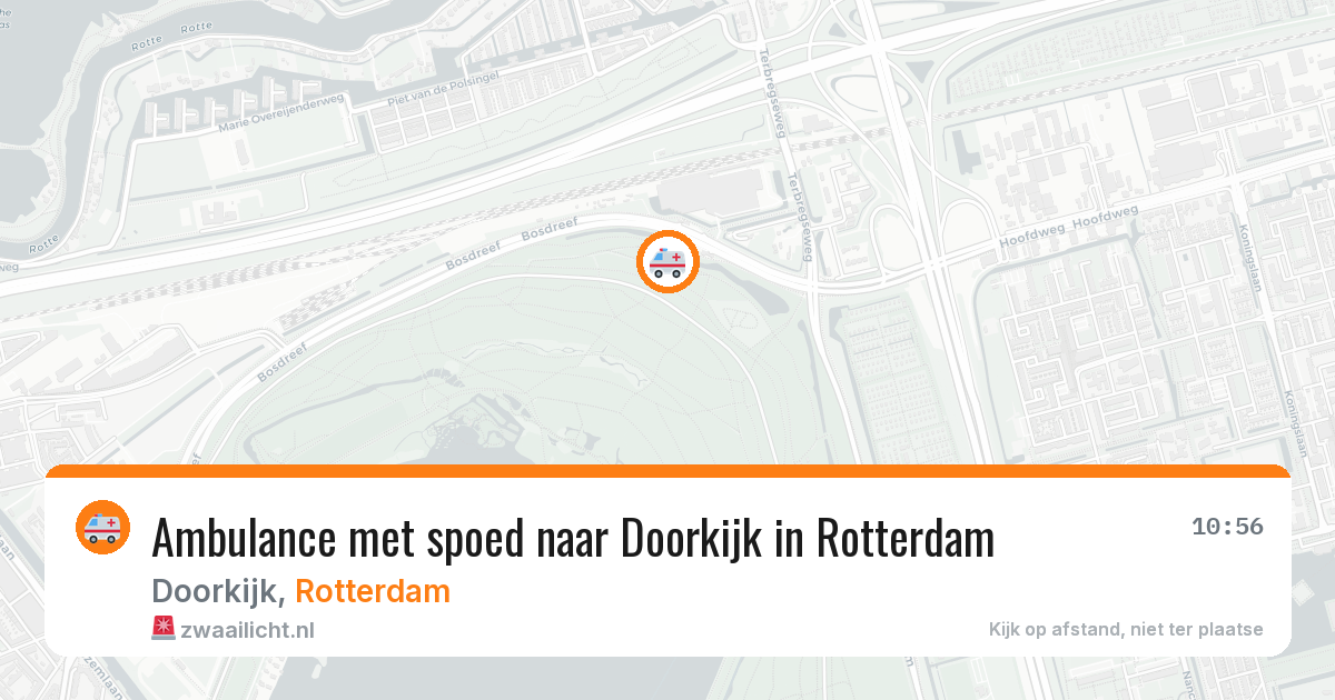 Ambulance met spoed naar Doorkijk in Rotterdam — 12 apr 2026