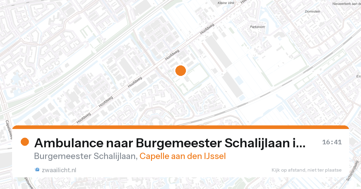 Ambulance naar Burgemeester Schalijlaan in Capelle aan den IJssel — 26 aug 2026