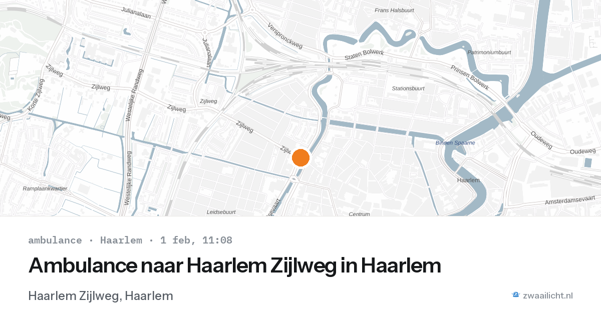 Ambulance naar Haarlem Zijlweg in Haarlem — 1 feb 2026