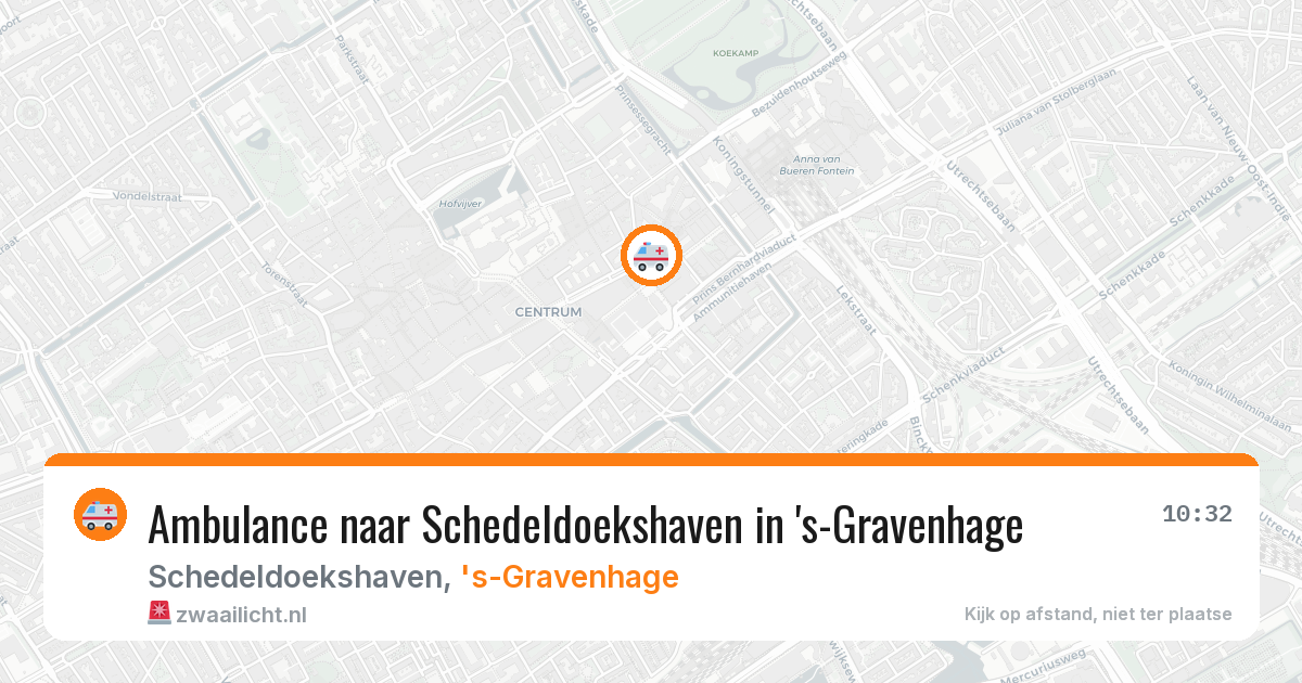 Ambulance naar Schedeldoekshaven in 's-Gravenhage — 6 jul 2026