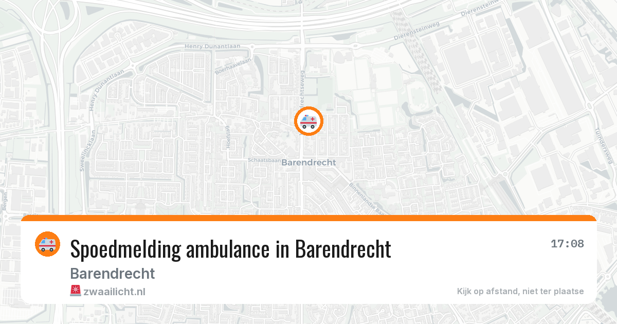 Spoedmelding ambulance in Barendrecht — 26 jun 2026
