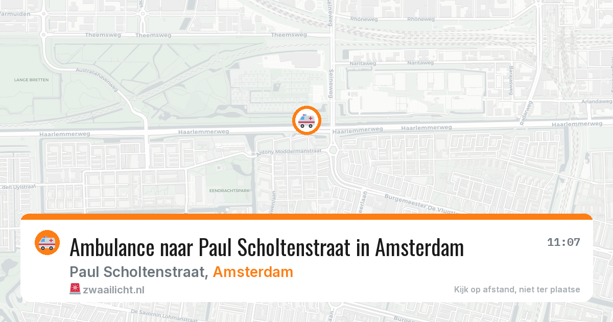 Ambulance naar Paul Scholtenstraat in Amsterdam — 27 jun 2026