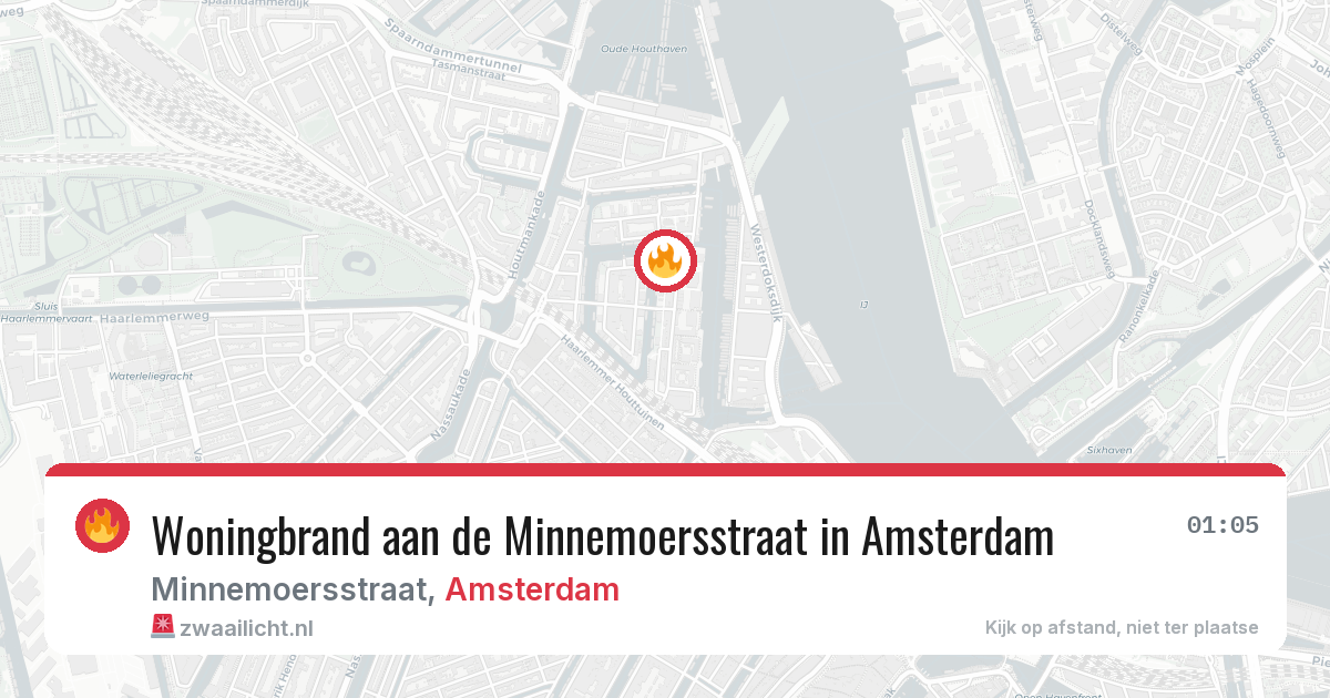 Woningbrand aan de Minnemoersstraat in Amsterdam — 28 mei 2026
