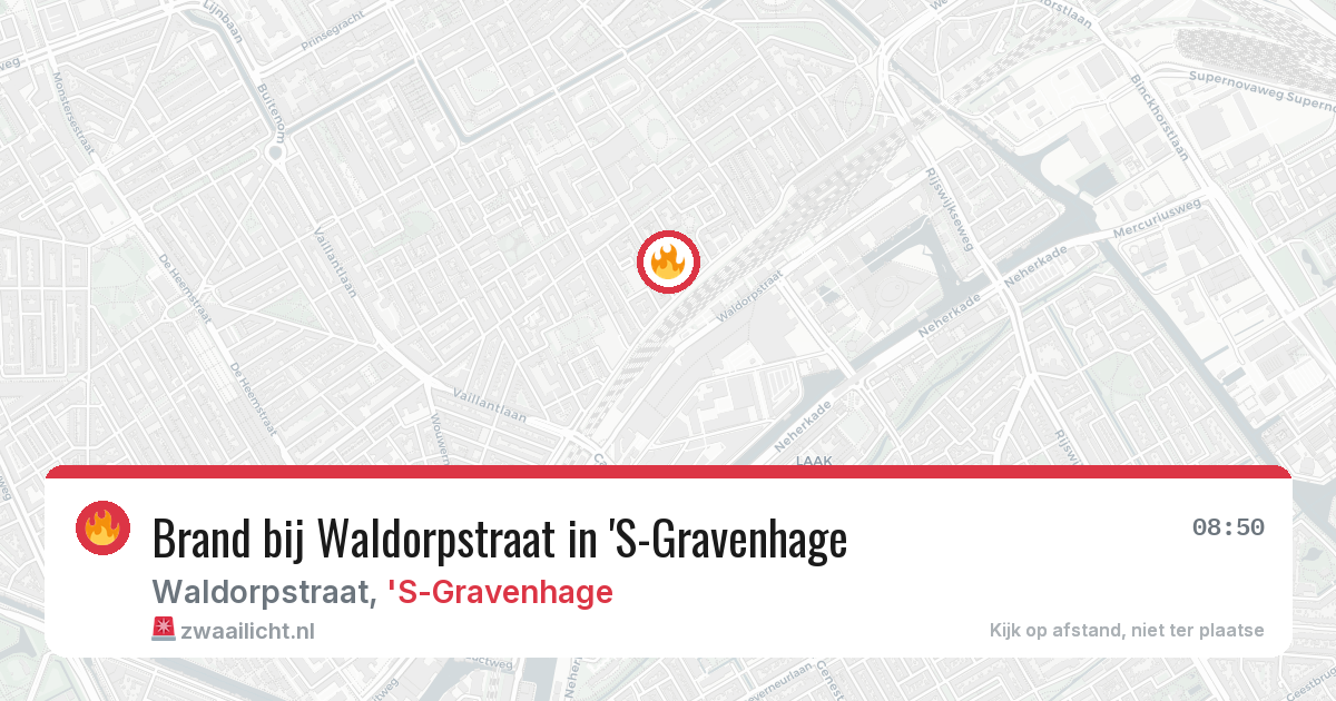Brand bij Waldorpstraat in 'S-Gravenhage — 29 jan 2026