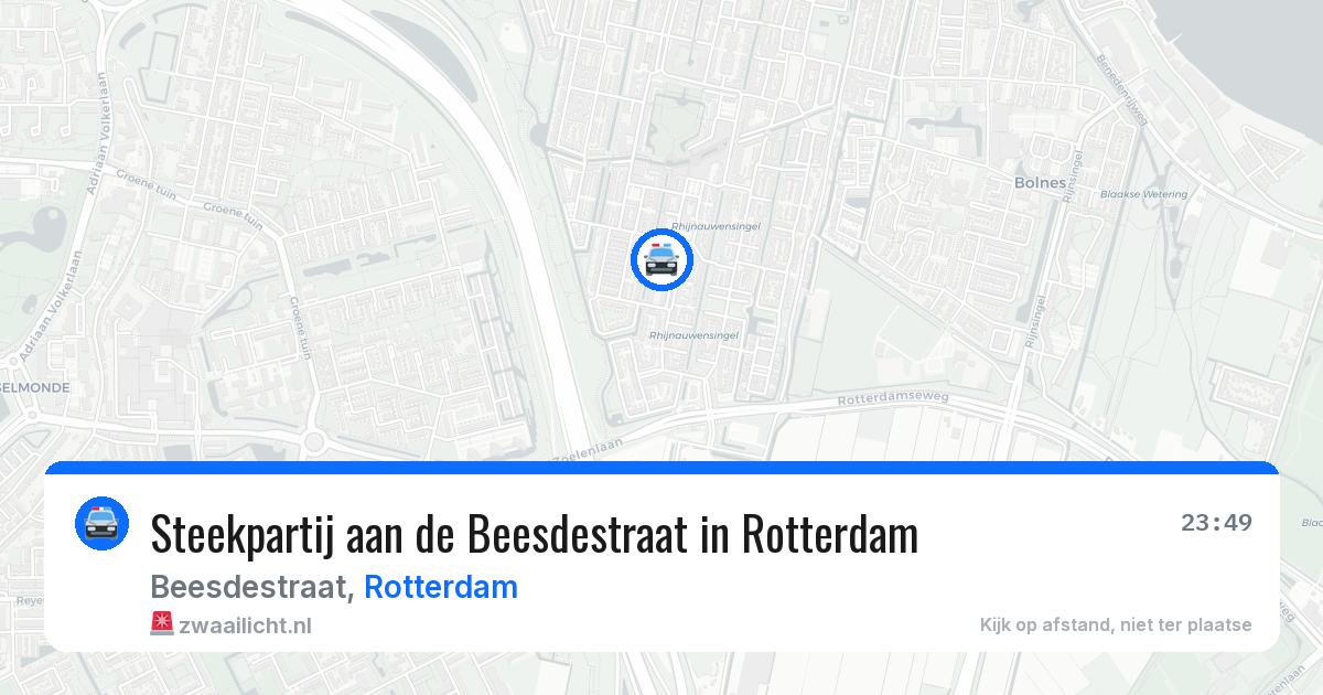 Steekpartij aan de Beesdestraat in Rotterdam — 12 jul 2026