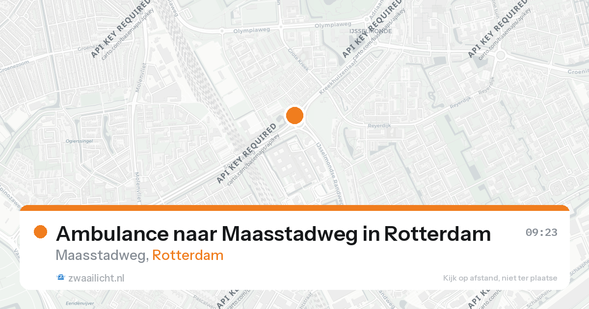 Ambulance naar Maasstadweg in Rotterdam — 25 aug 2026