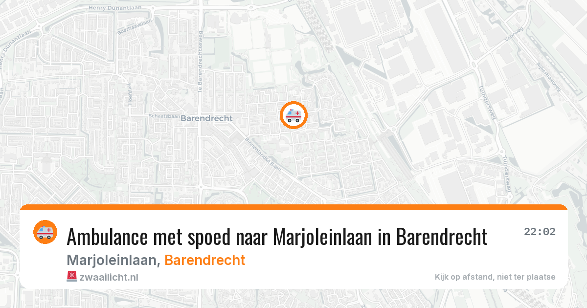 Ambulance met spoed naar Marjoleinlaan in Barendrecht — 27 mrt 2026