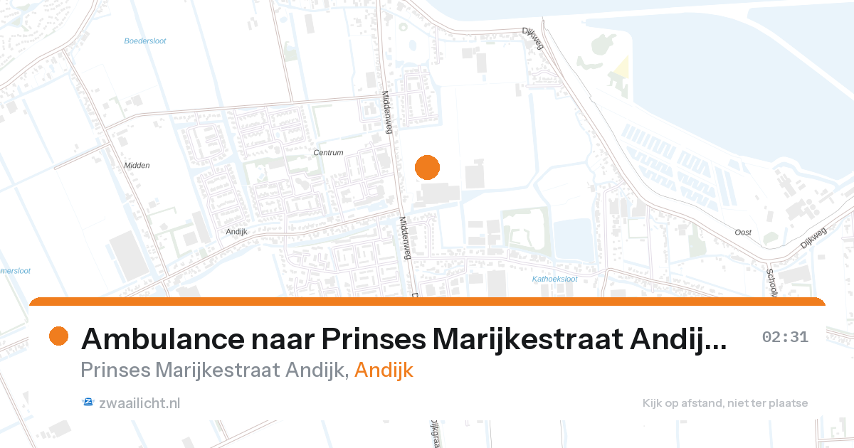 Ambulance naar Prinses Marijkestraat Andijk in Andijk — 13 jun 2026