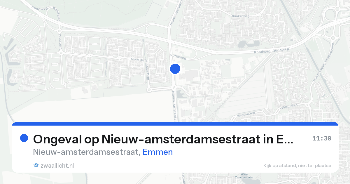 Ongeval op Nieuw-amsterdamsestraat in Emmen — 21 aug 2026