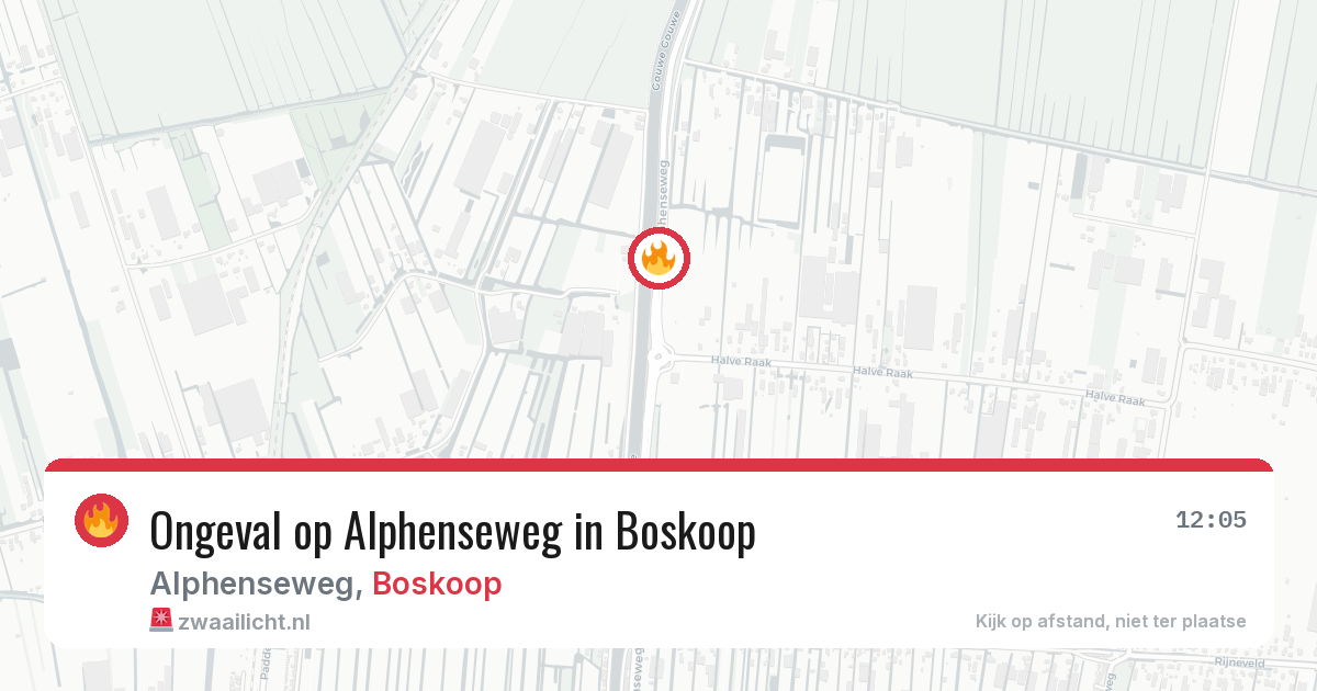 Ongeval op Alphenseweg in Boskoop — 21 jun 2026