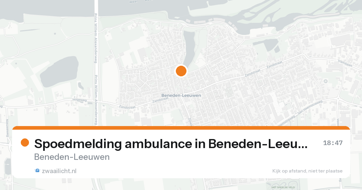 Spoedmelding ambulance in Beneden-Leeuwen — 2 jul 2026