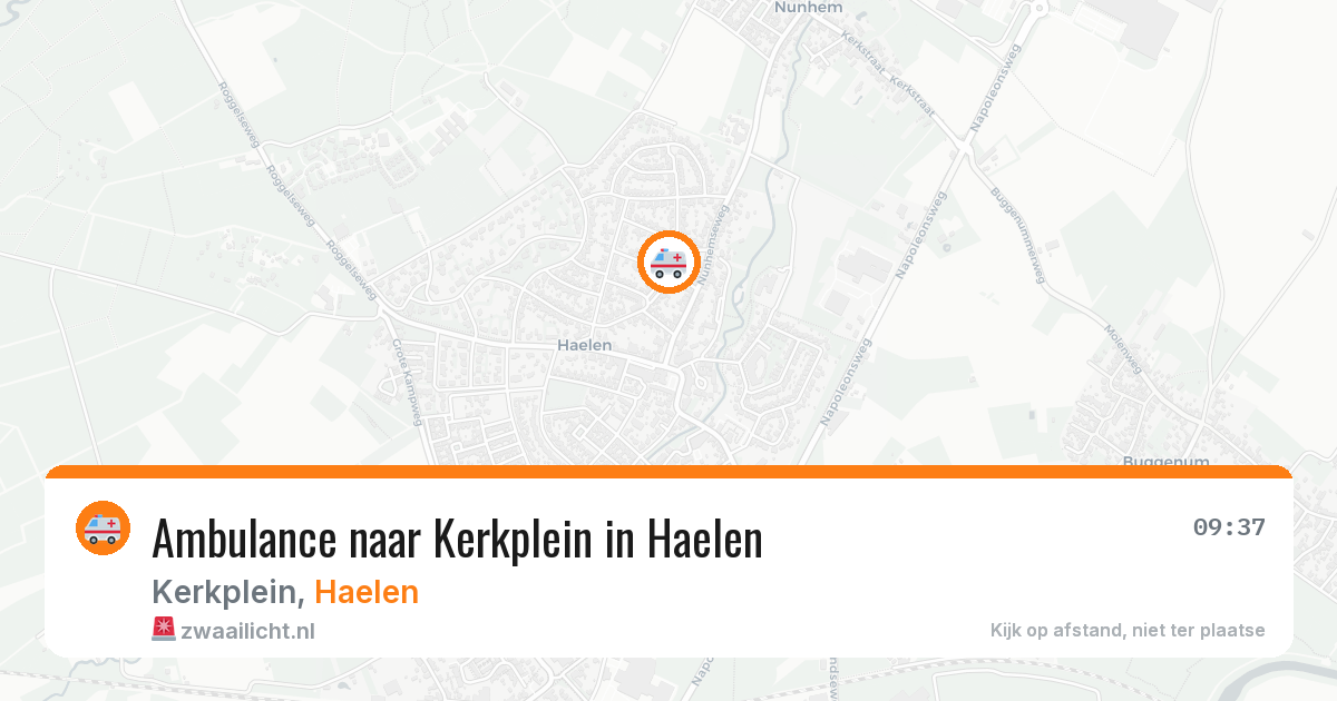 Ambulance naar Kerkplein in Haelen — 15 jul 2026