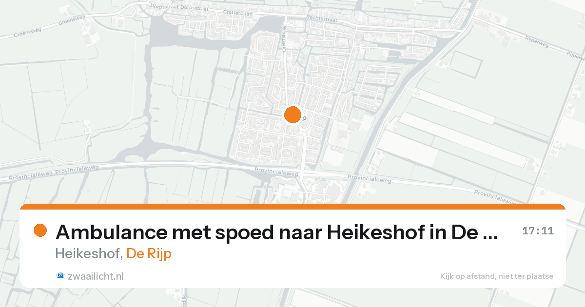 Ambulance met spoed naar Heikeshof in De Rijp — 7 feb 2026