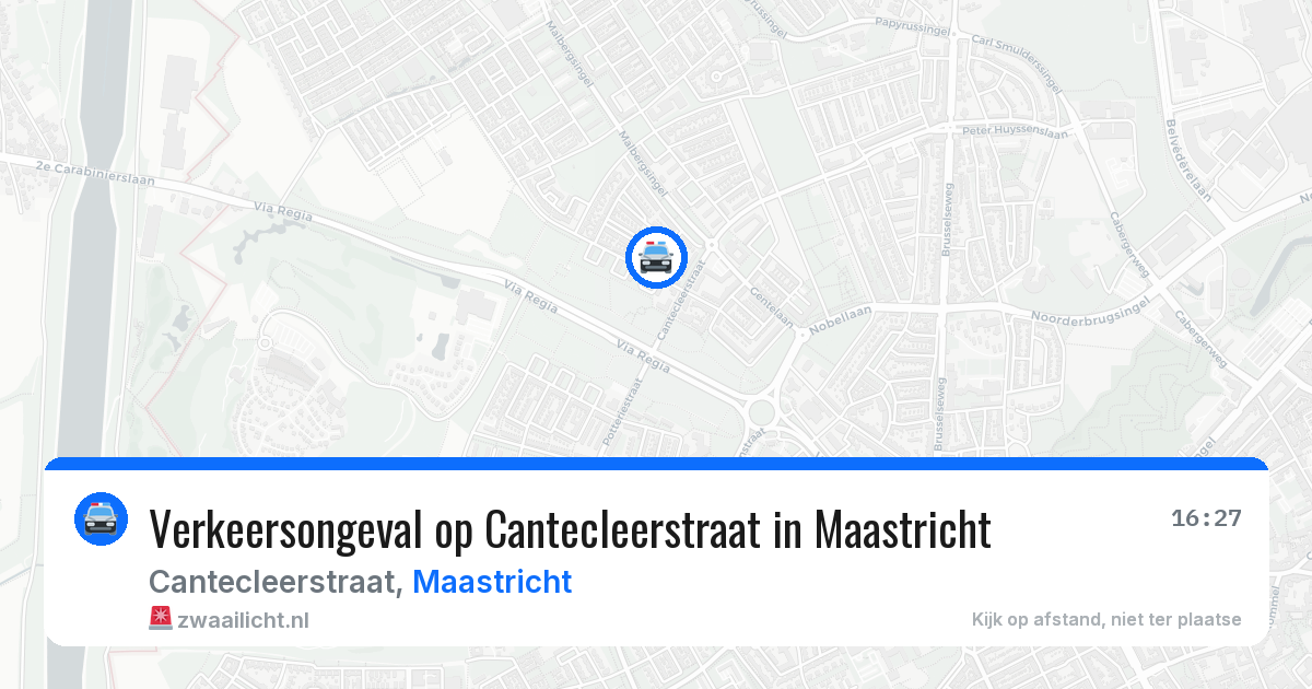 Verkeersongeval op Cantecleerstraat in Maastricht — 2 mei 2026