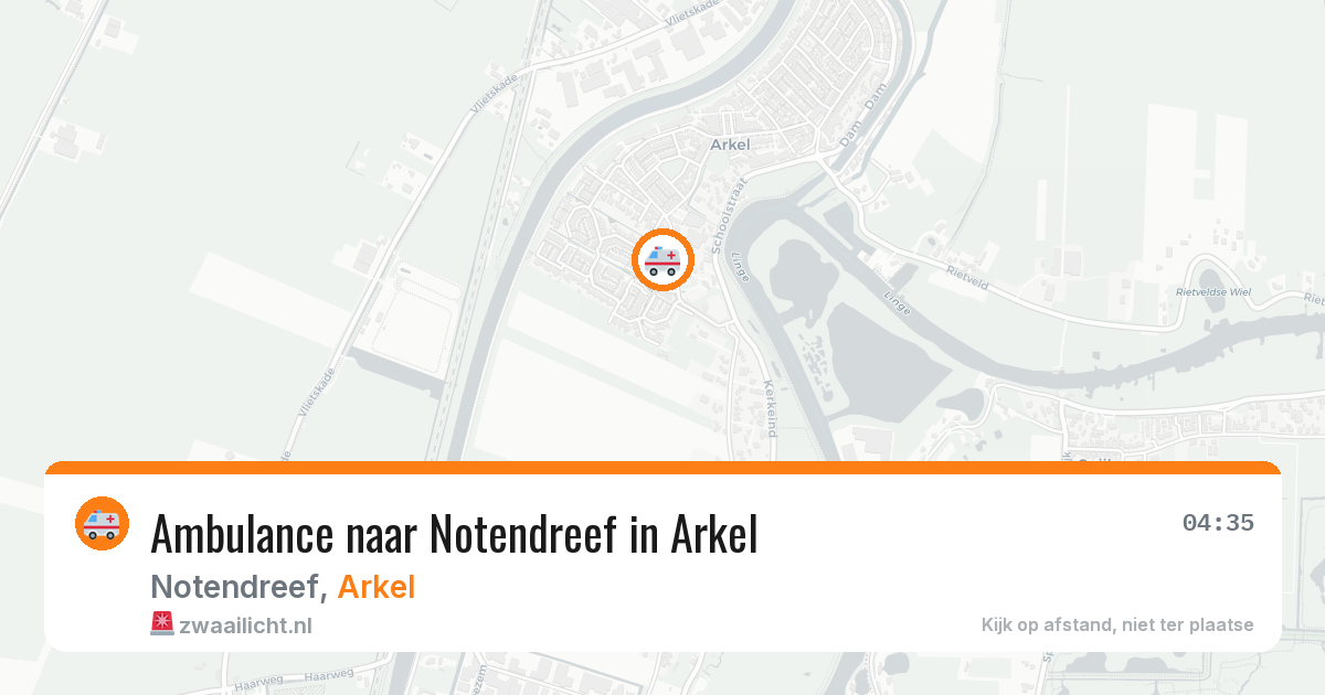 Ambulance naar Notendreef in Arkel — 16 jun 2026