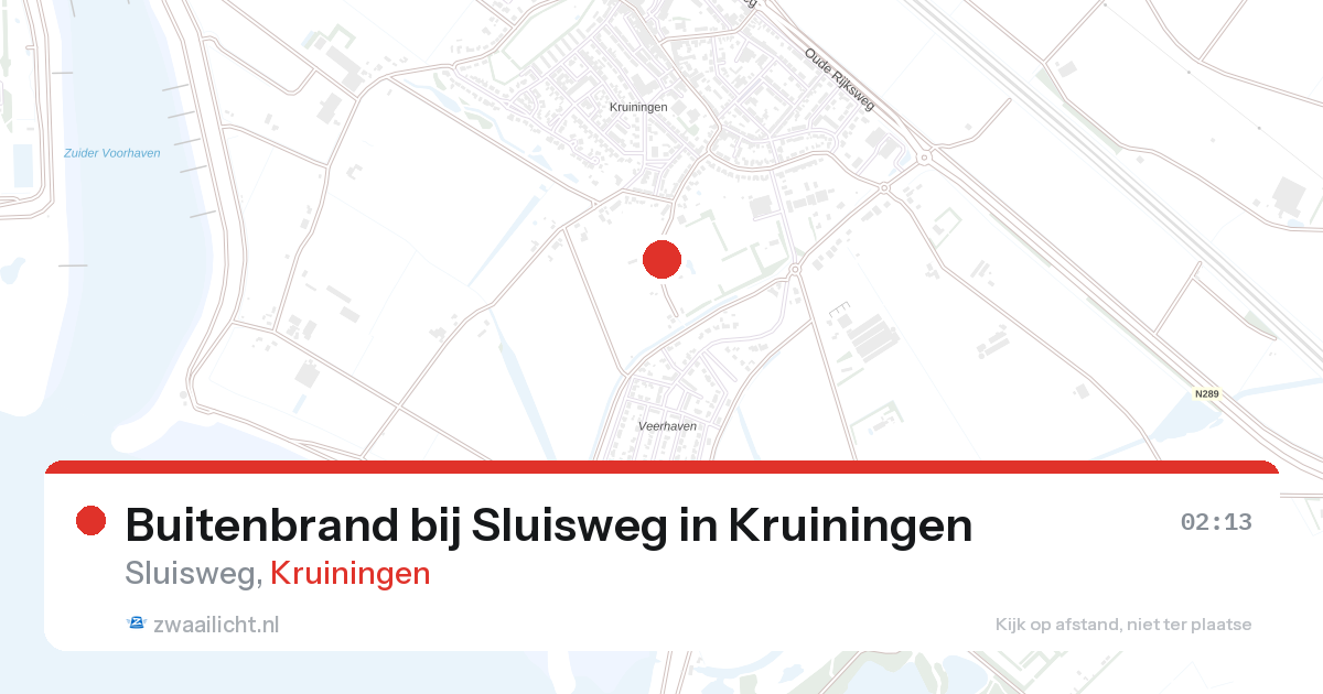 Buitenbrand bij Sluisweg in Kruiningen — 27 aug 2026