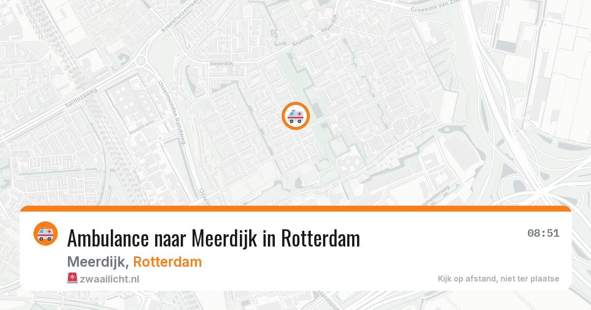 Ambulance naar Meerdijk in Rotterdam — 18 mei 2026