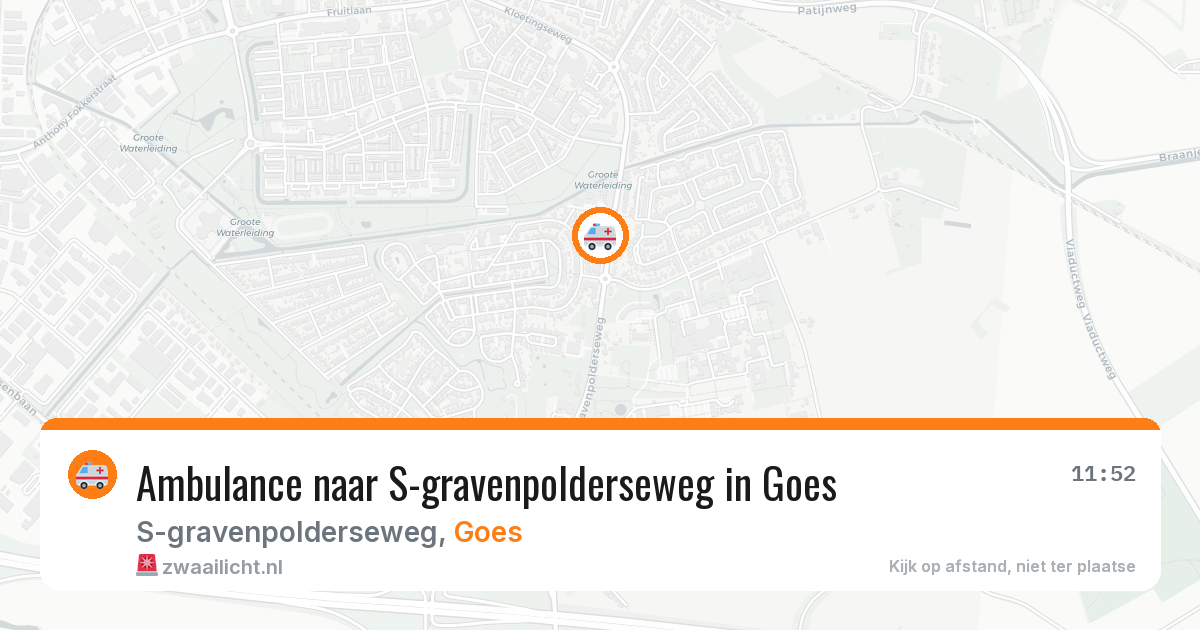 Ambulance naar S-gravenpolderseweg in Goes — 16 mrt 2026