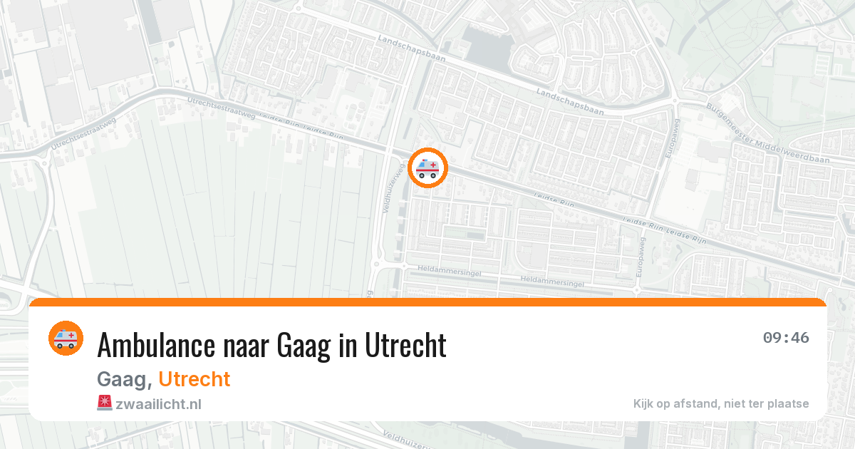 Ambulance naar Gaag in Utrecht — 11 aug 2026