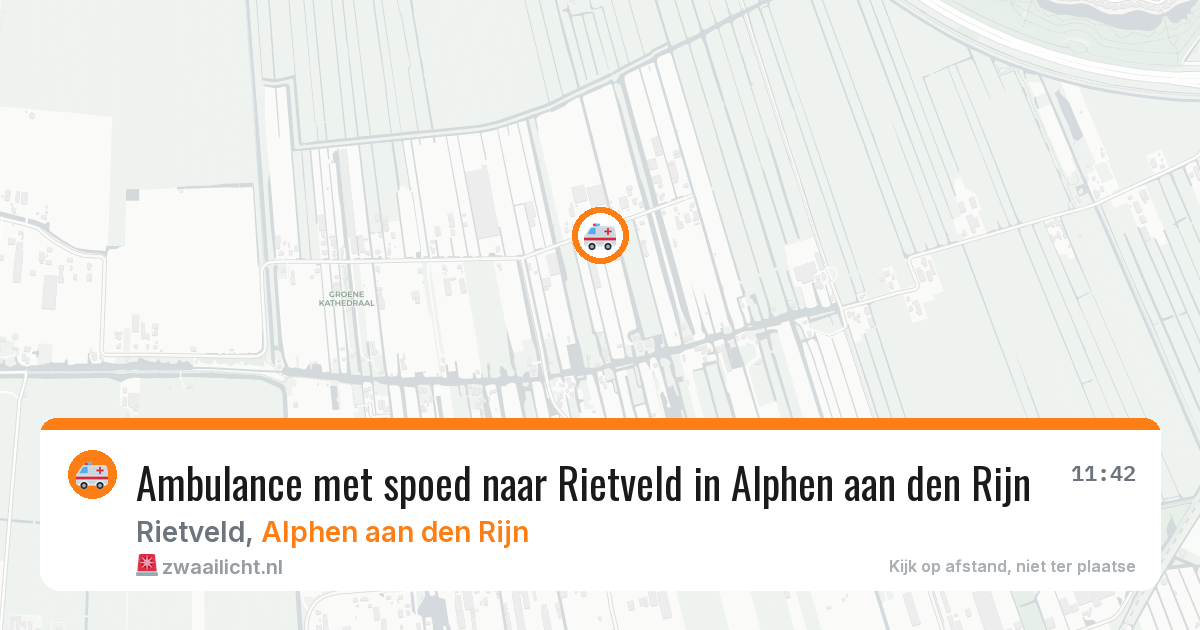 Ambulance met spoed naar Rietveld in Alphen aan den Rijn — 26 jan 2026