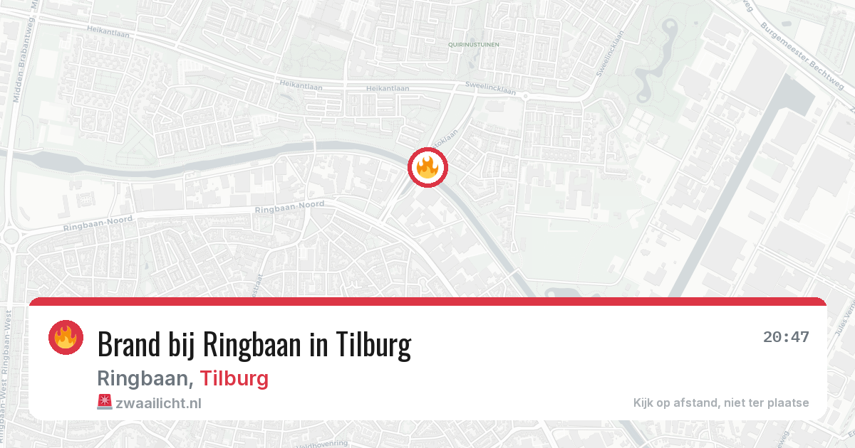 Brand bij Ringbaan in Tilburg — 27 mei 2026