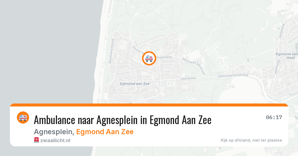 Ambulance naar Agnesplein in Egmond Aan Zee — 18 mei 2026