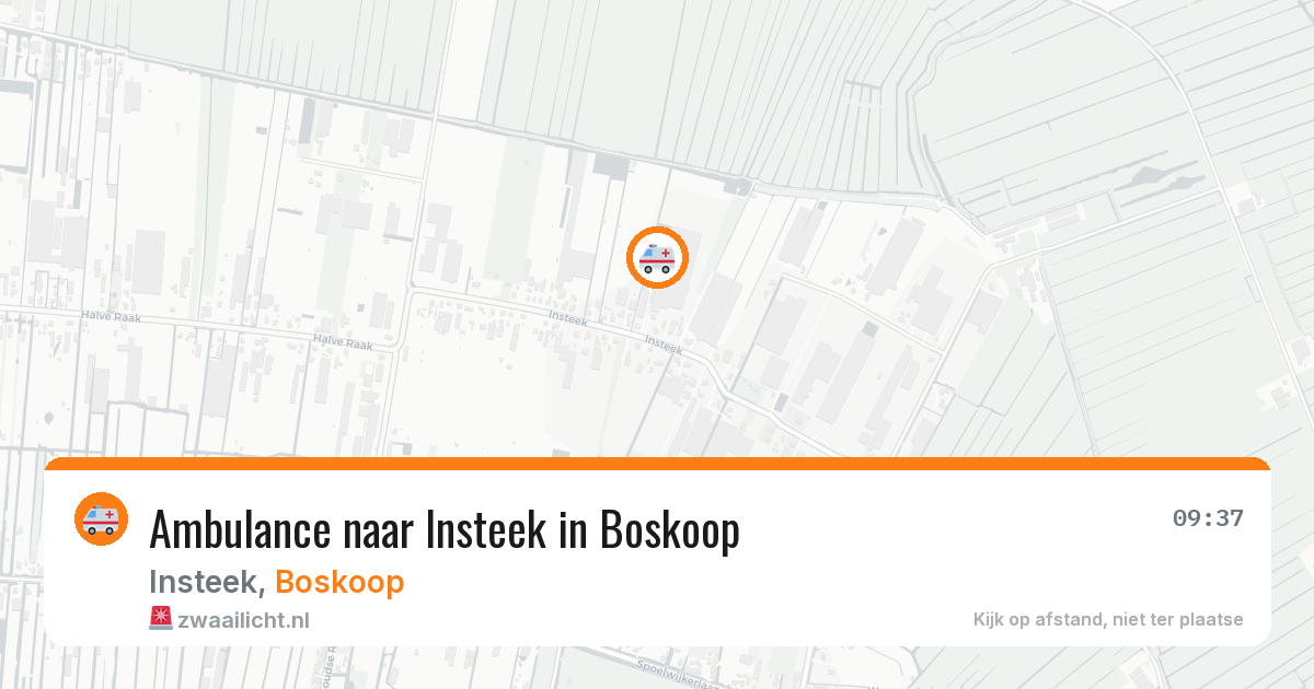 Ambulance naar Insteek in Boskoop — 4 jul 2026