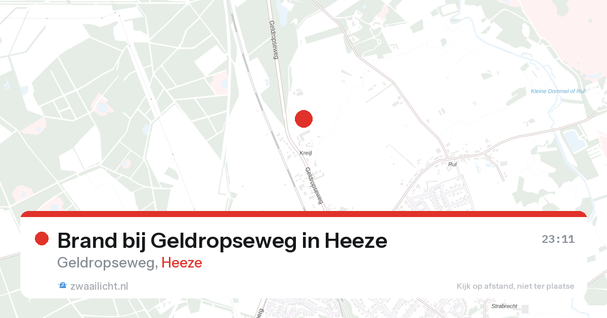 Brand bij Geldropseweg in Heeze — 27 aug 2026