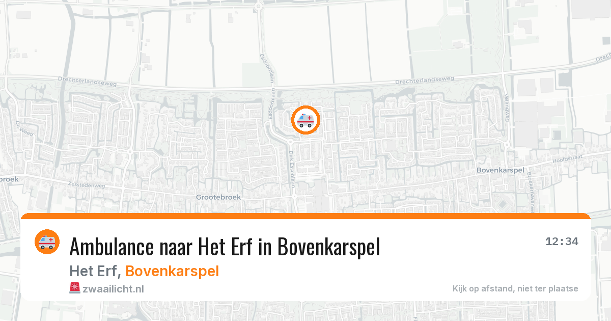 Ambulance naar Het Erf in Bovenkarspel — 9 jun 2026