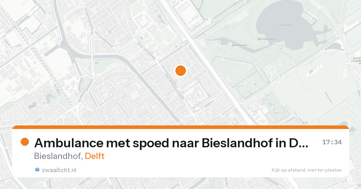 Ambulance met spoed naar Bieslandhof in Delft — 7 feb 2026