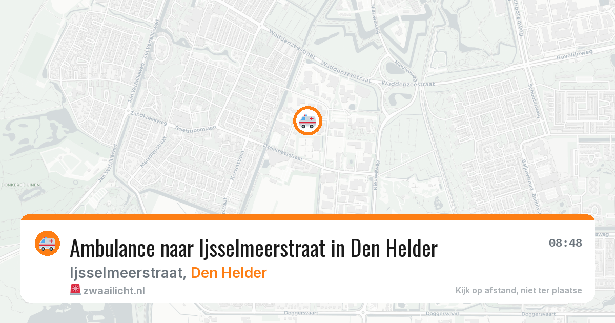 Ambulance naar Ijsselmeerstraat in Den Helder — 27 mrt 2026