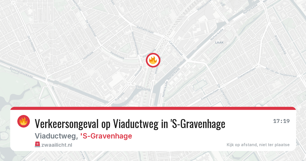 Verkeersongeval op Viaductweg in 'S-Gravenhage — 14 jul 2026