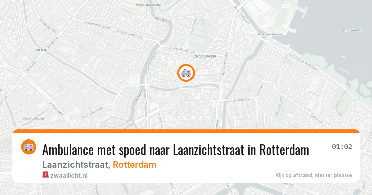 Ambulance met spoed naar Laanzichtstraat in Rotterdam — 30 mei 2026