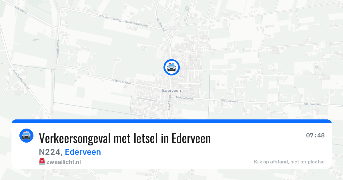 Verkeersongeval met letsel in Ederveen — 10 jul 2026