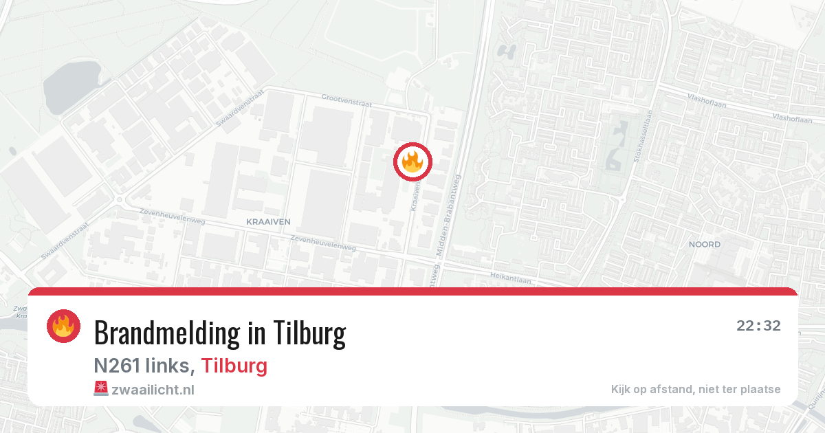 Brandmelding in Tilburg — 20 mei 2026