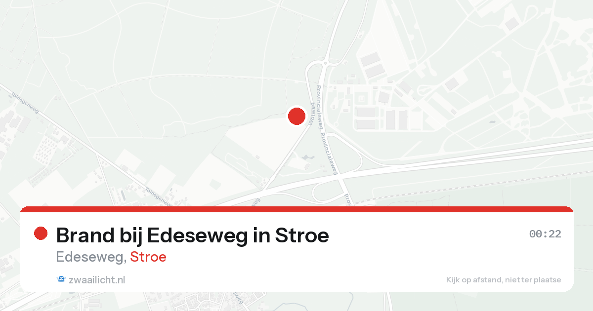 Brand bij Edeseweg in Stroe — 17 aug 2026