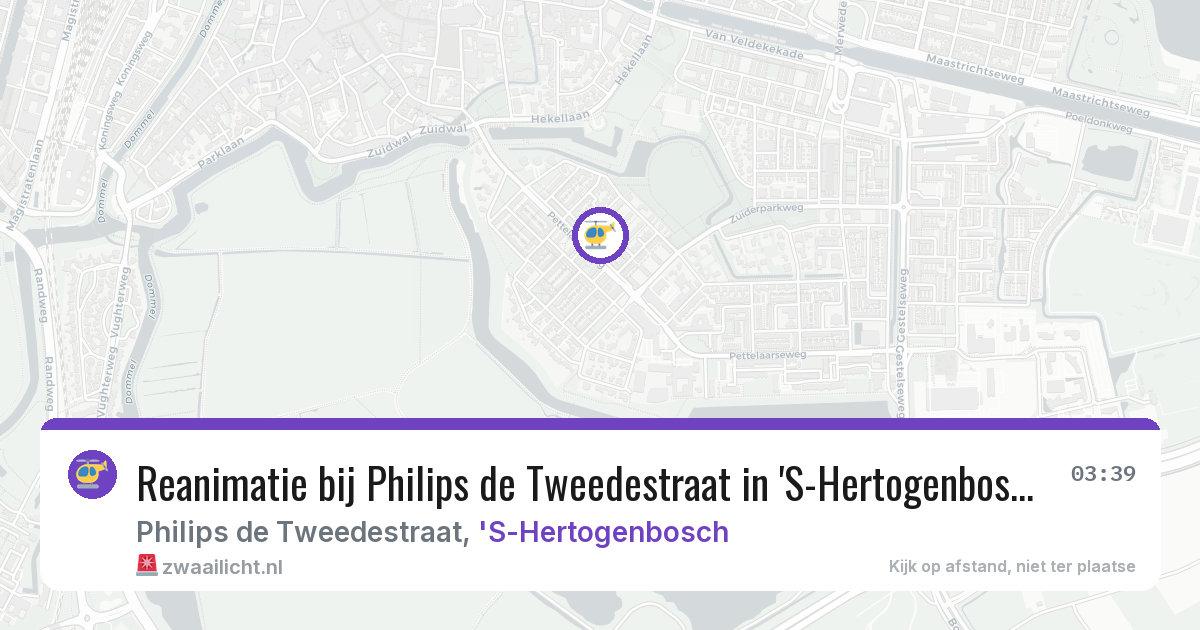 Reanimatie bij Philips de Tweedestraat in 'S-Hertogenbosch — 13 jun 2026