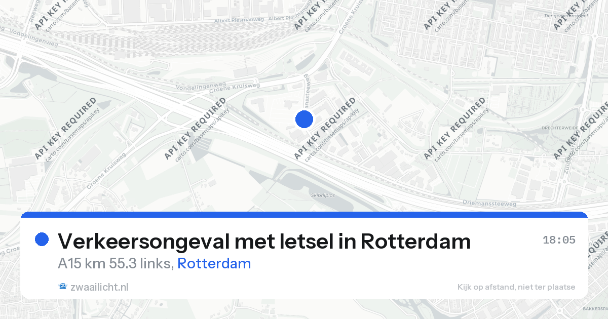 Verkeersongeval met letsel in Rotterdam — 26 aug 2026