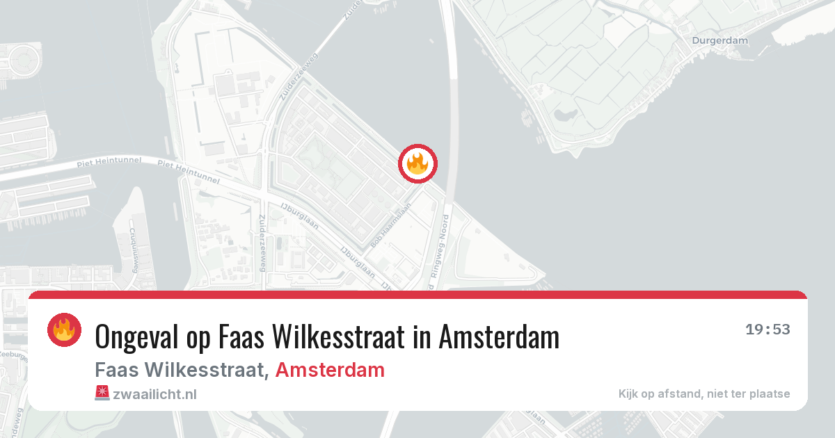 Ongeval op Faas Wilkesstraat in Amsterdam — 18 jun 2026